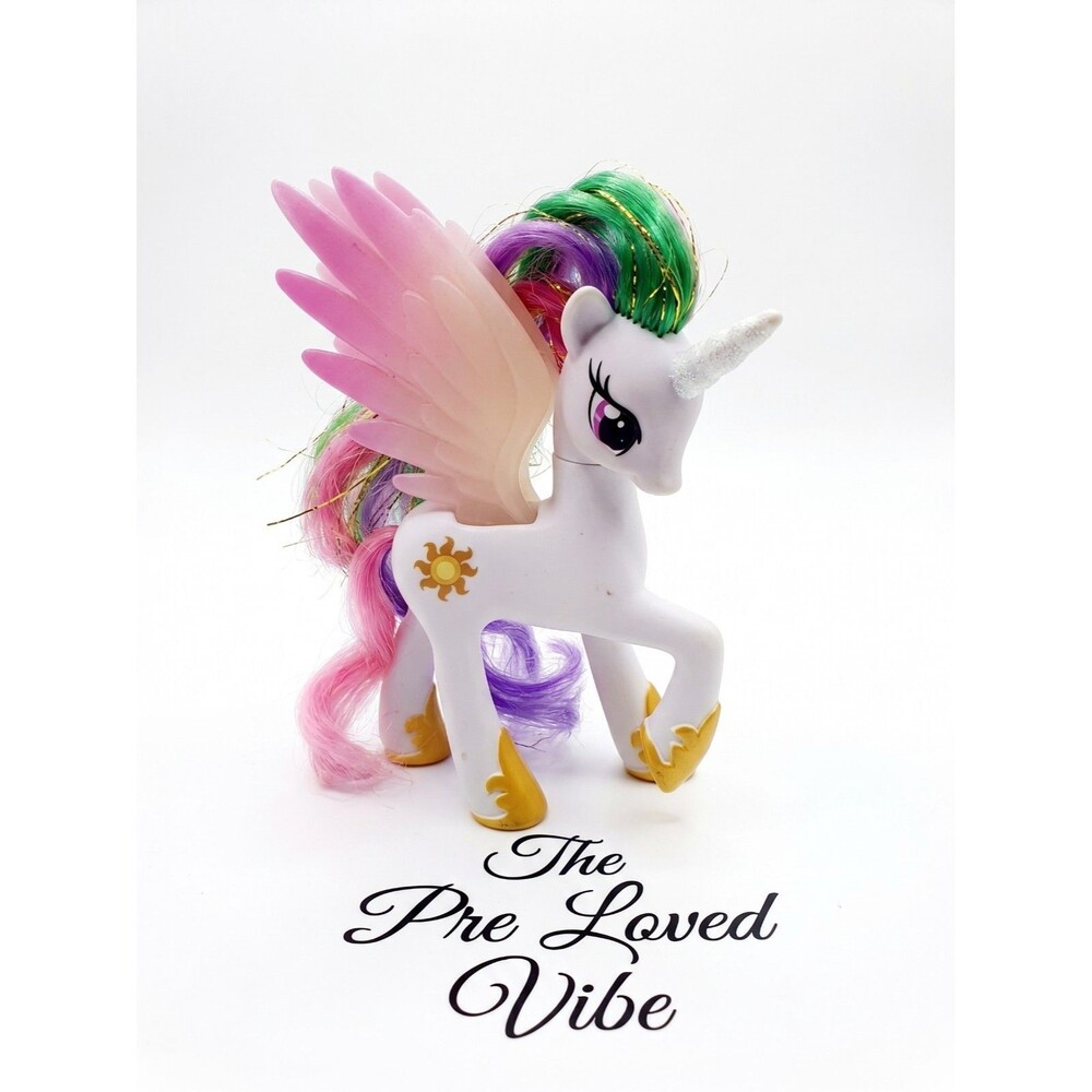 My Little Pony 2011 Tinsel Hair Glitter Princess Celestia 5”